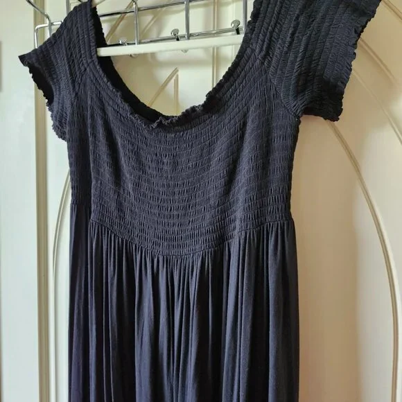 Maxi jersey knit Maternity Dress - Picture 3 of 3